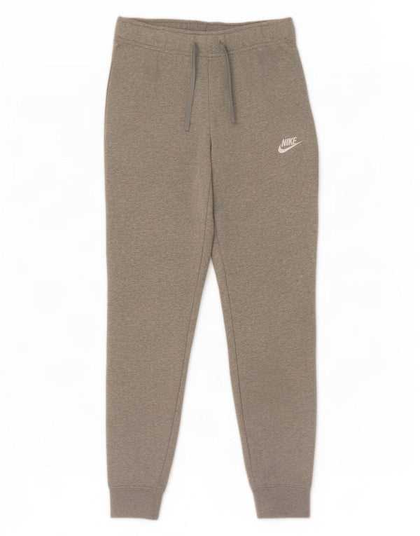 Calça de treino feminina Nike Joggers UK 8 pequeno algodão cinza