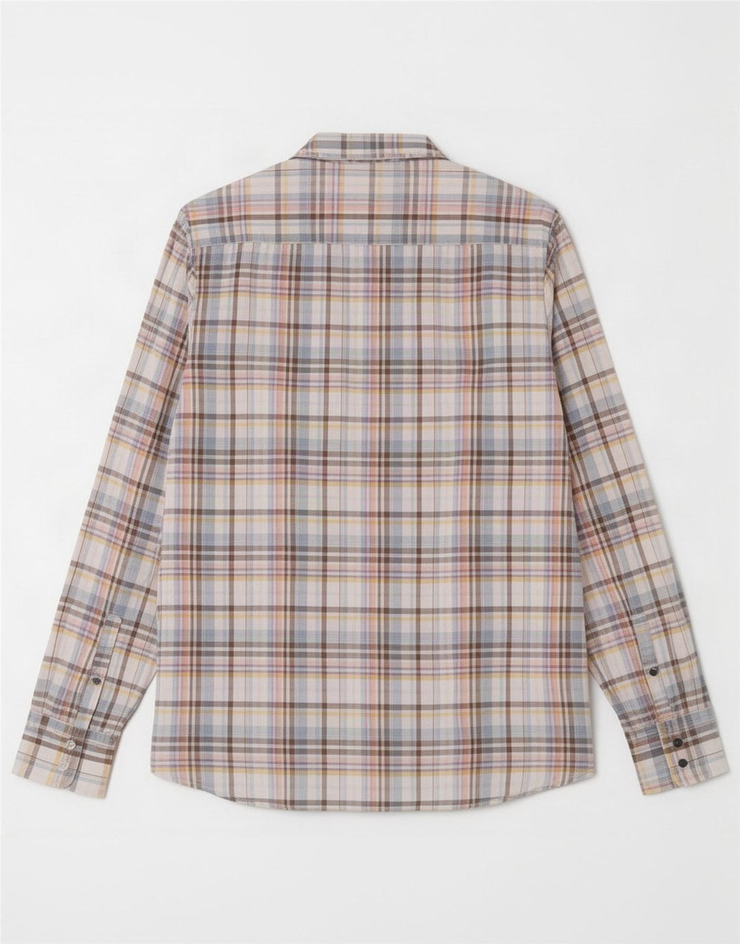 Camisa masculina Hugo Boss Regular Fit média de algodão xadrez multicolorido
