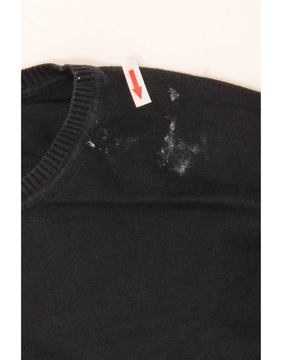 Suéter masculino com gola redonda Benetton grande preto