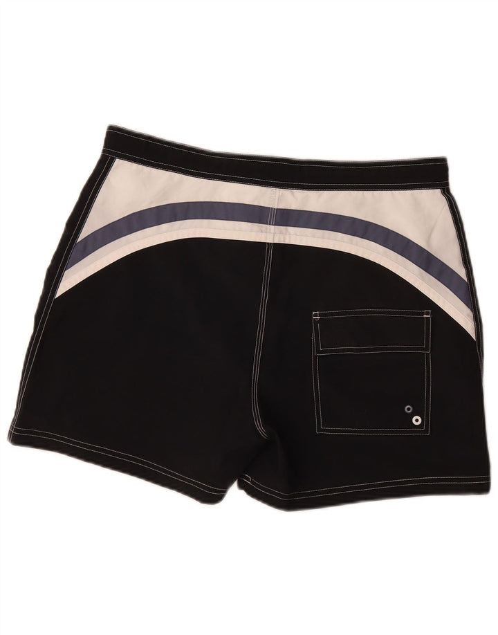 Shorts de natação masculino Nike médio preto colorblock poliéster
