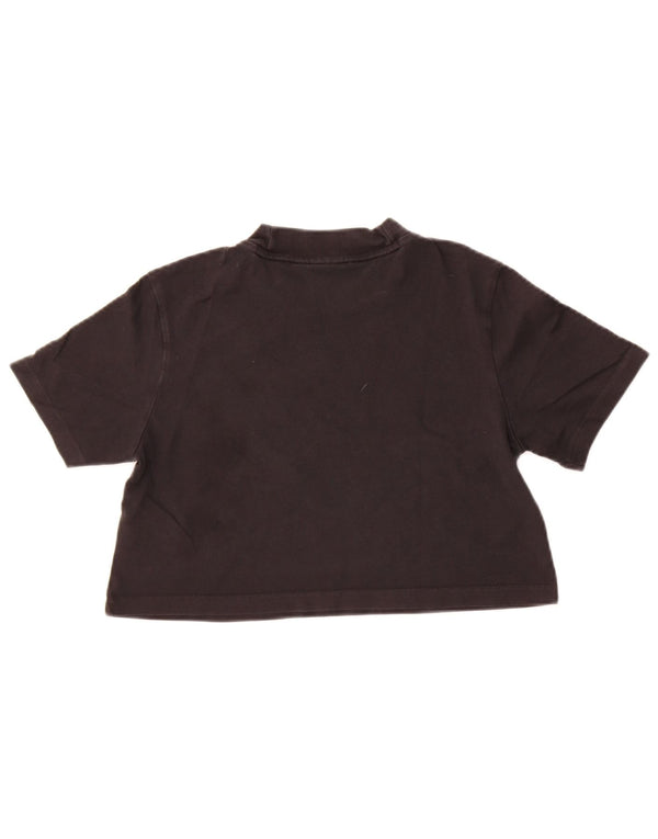 Camiseta Adidas Feminina Crop Top UK 12 Médio Algodão Preto