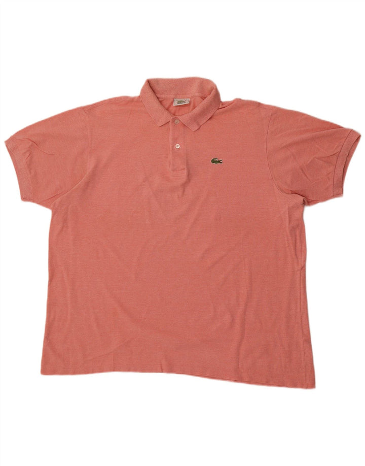 Camisa polo masculina Lacoste tamanho 7 2XL rosa