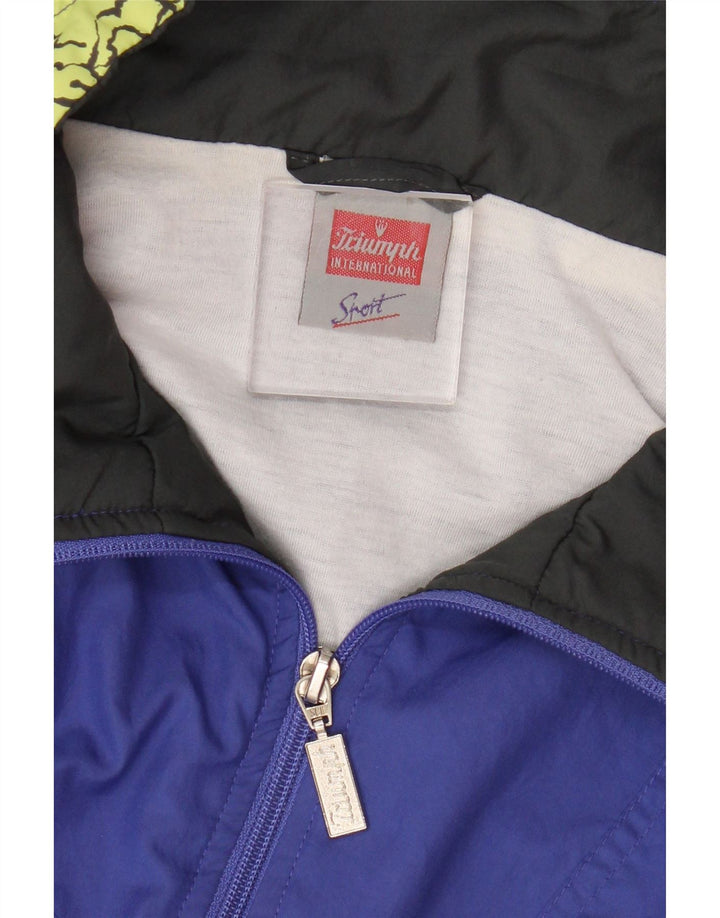 Triumph Mens Treino Top Jacket XL Azul Colourblock Poliéster