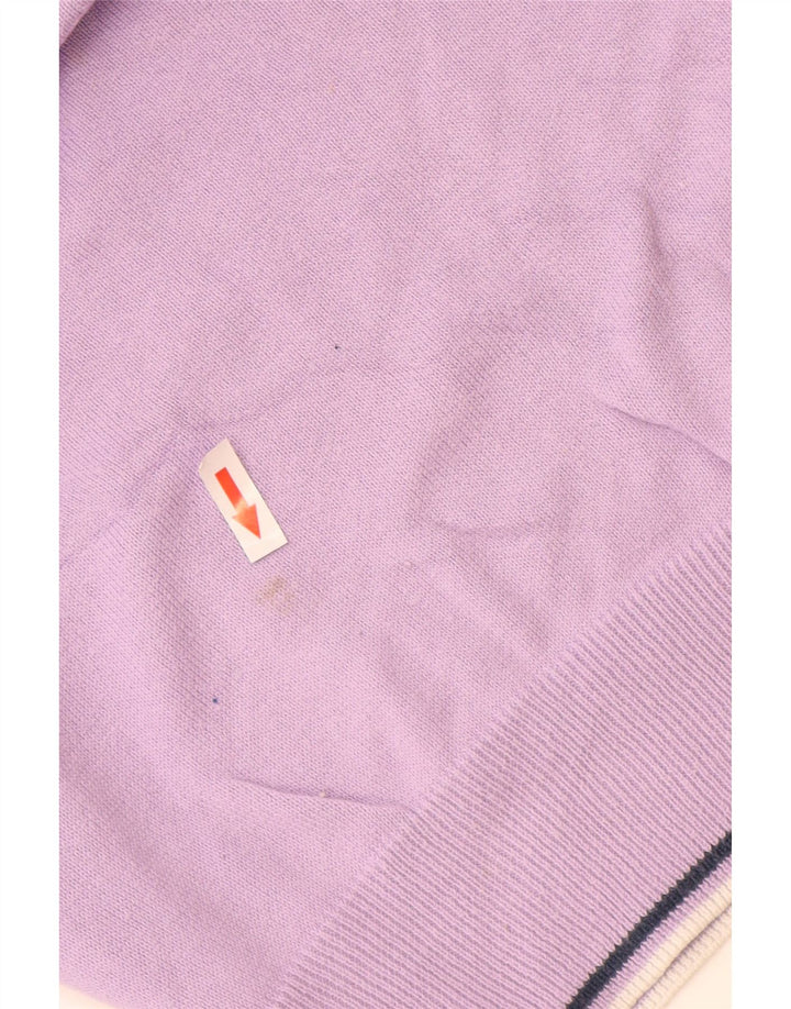 Suéter masculino Lotto com decote em V XL algodão roxo