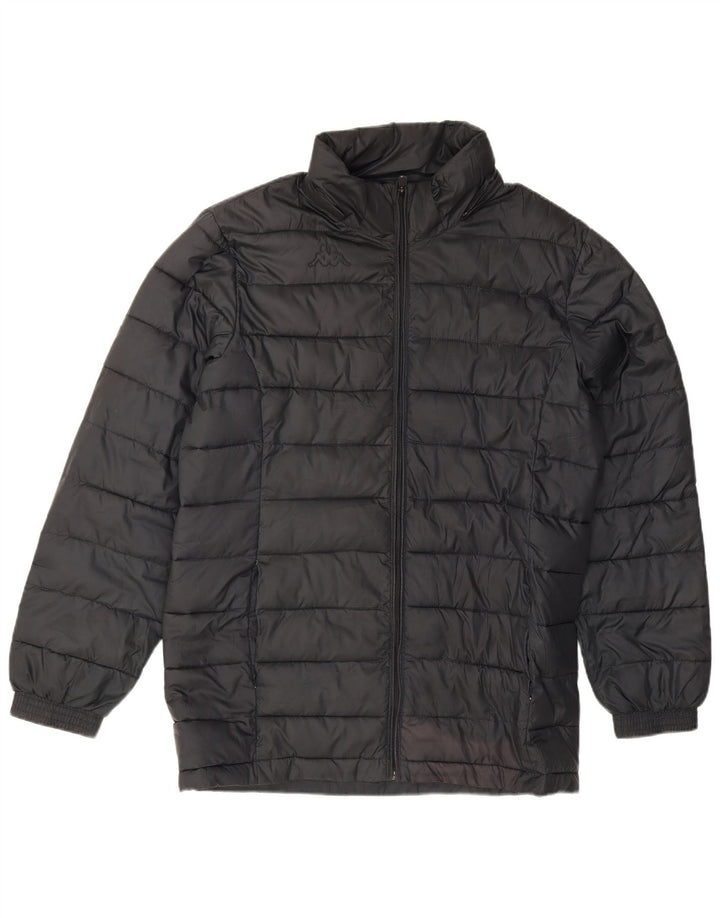 Jaqueta acolchoada masculina Kappa UK 40 grande poliéster preto