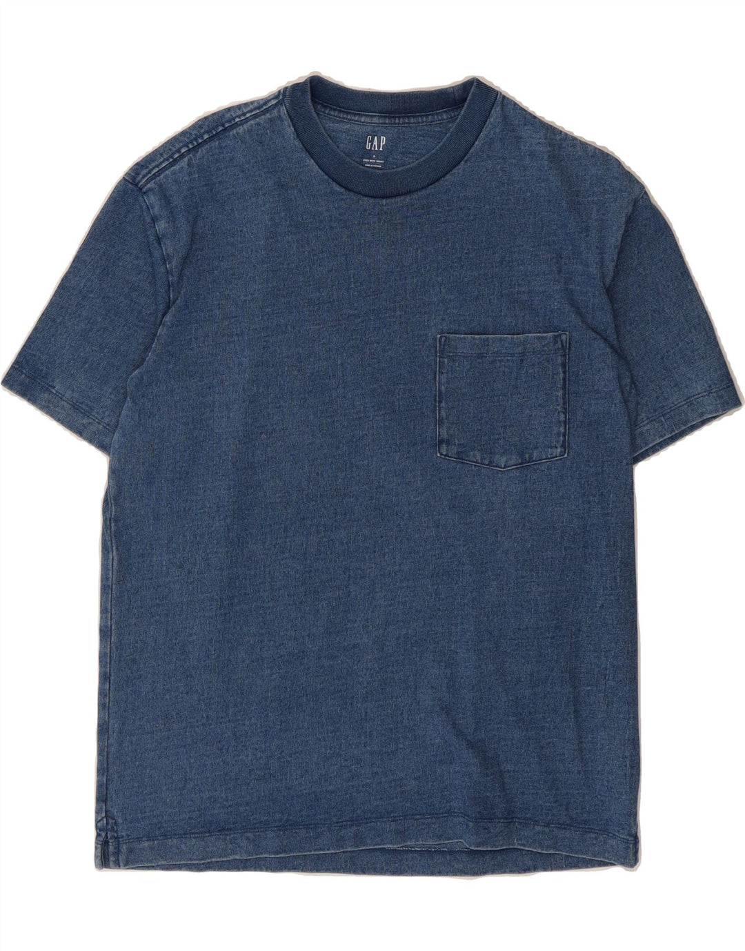 GAP Mens T-Shirt Top Small Blue Flecked Cotton Vintage Gap and Second-Hand Gap from Messina Hembry 