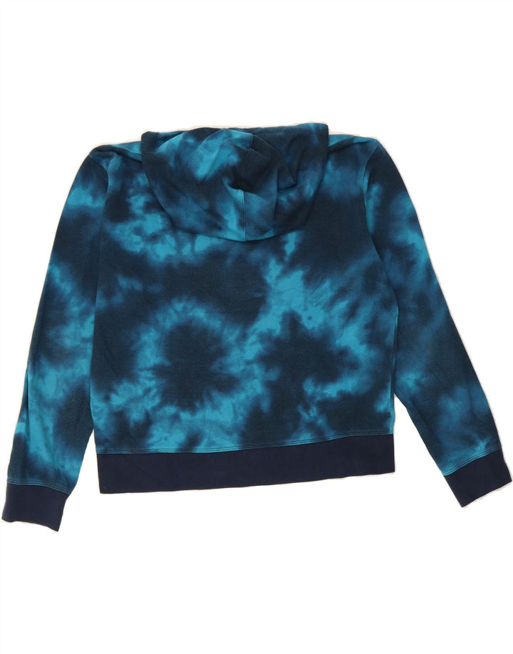 CHAMPION Womens Hoodie Jumper UK 16 Large Blue Tie Dye Cotton Vintage Champion and Second-Hand Champion from Messina Hembry 