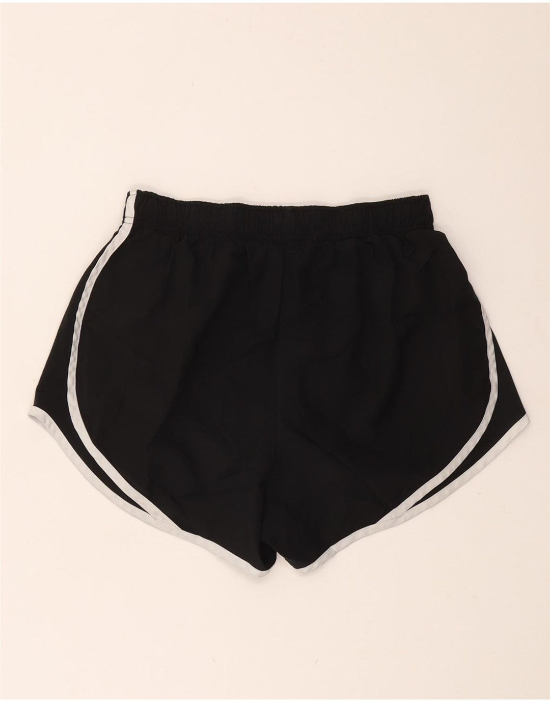 Shorts esportivos femininos NIKE UK 8 pequenos poliéster preto