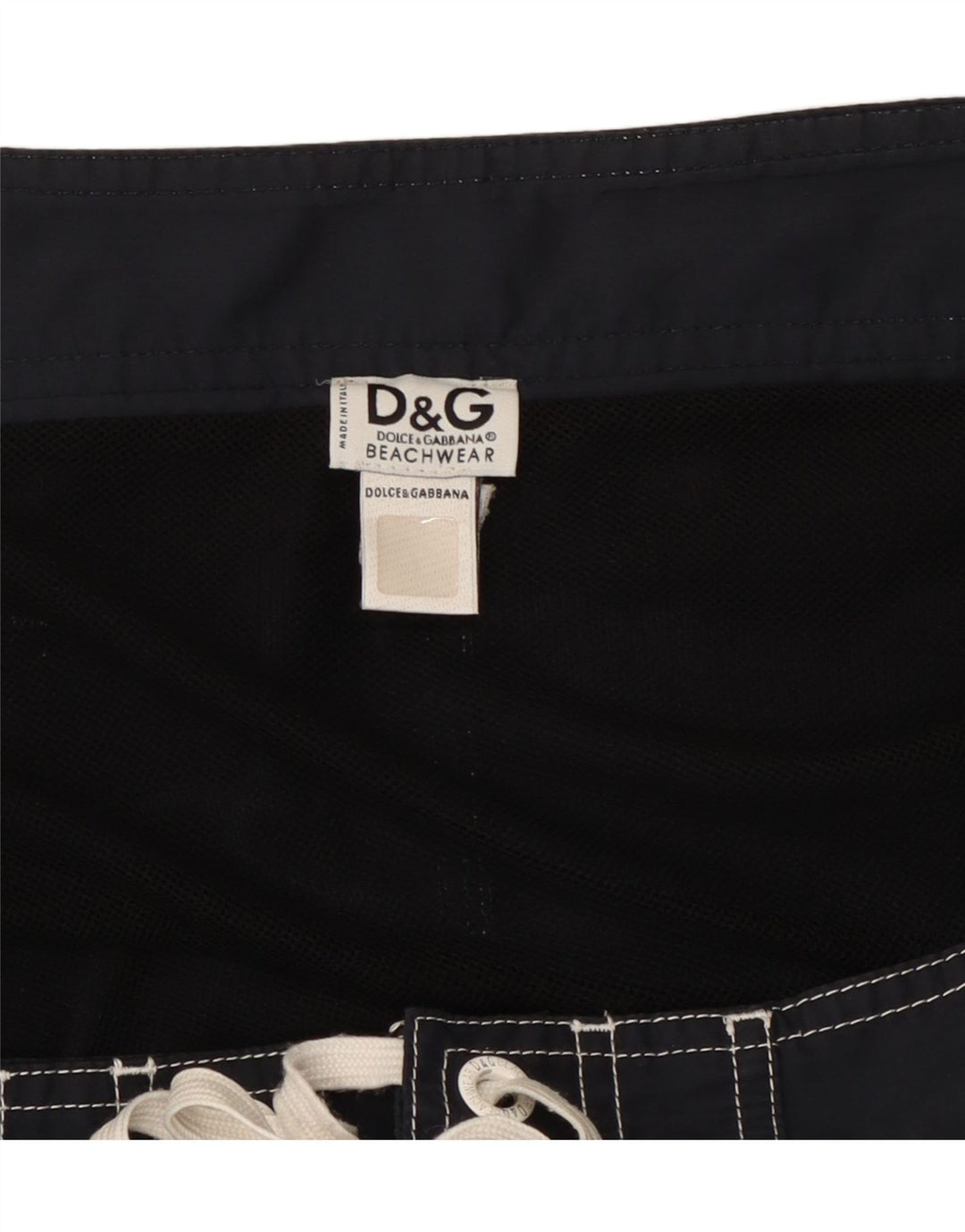 Dolce & Gabbana Shorts de natação masculino gráfico grande bloco colorido azul marinho
