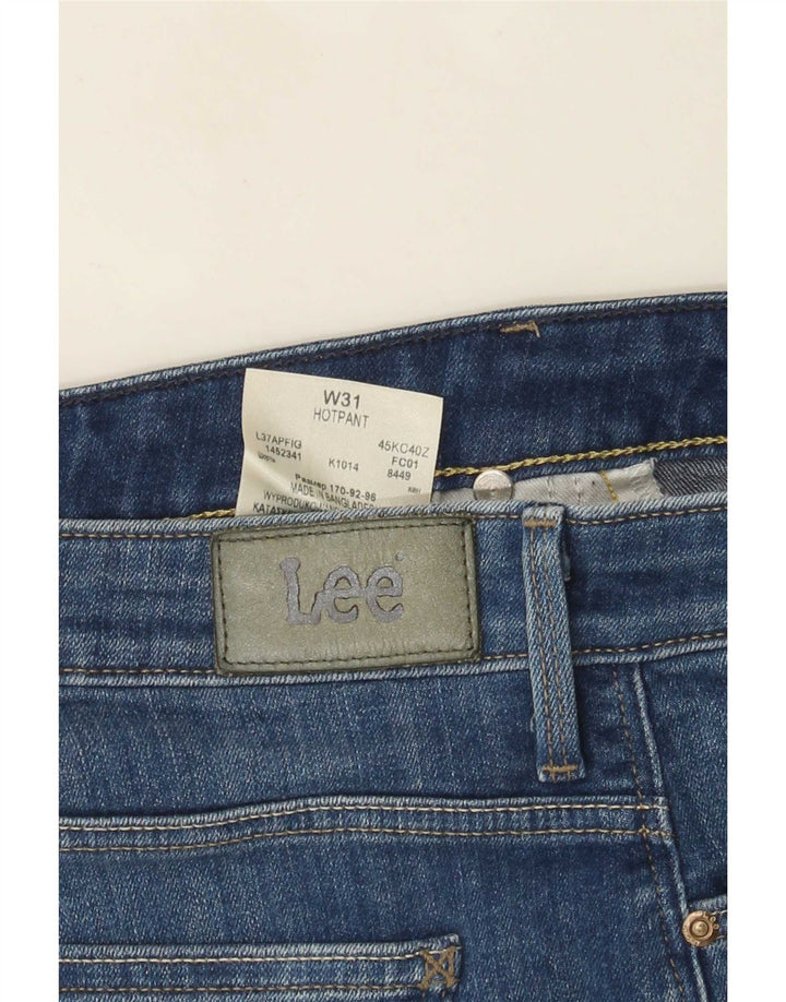 Calça jeans feminina Lee W31 algodão azul médio