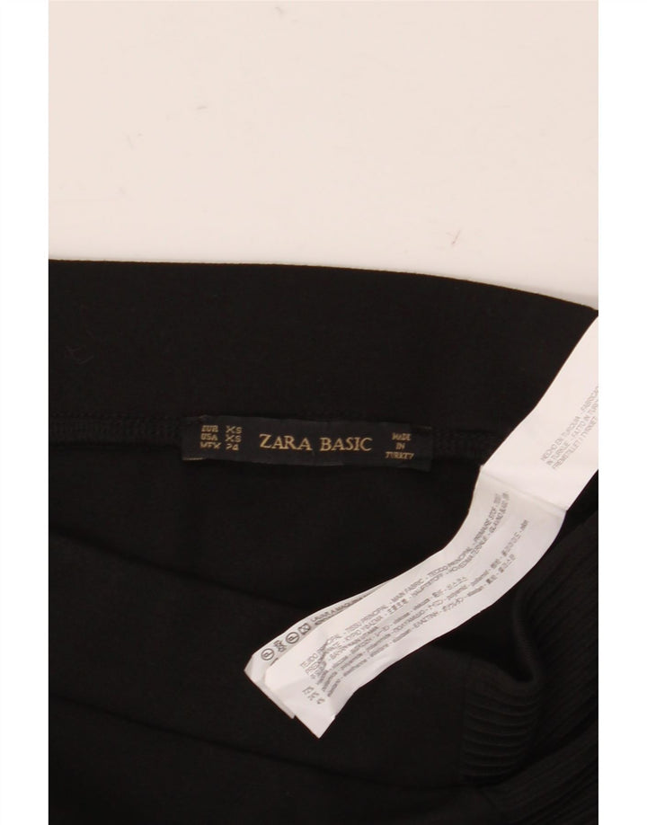 Saia lápis feminina Zara XS W24 preta viscose