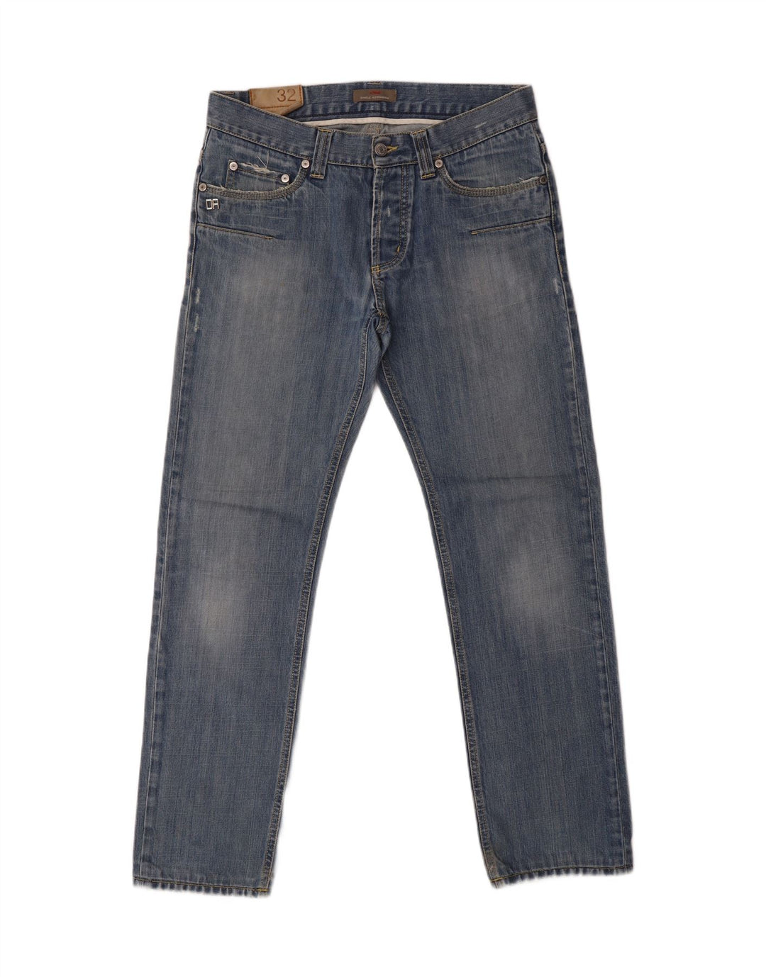 DANIELE ALESSANDRINI Jeans reto feminino W32 L29 algodão azul