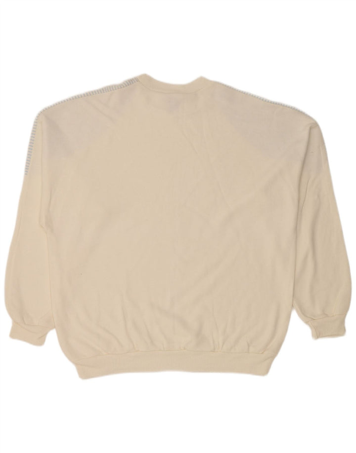Moletom masculino C&A Jumper IT 52/54 grande algodão listrado branco
