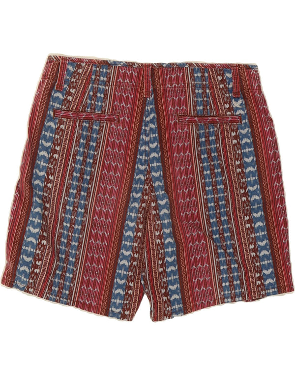 EDDIE BAUER Shorts Chino feminino US 4 pequeno W29 listrado multicolorido