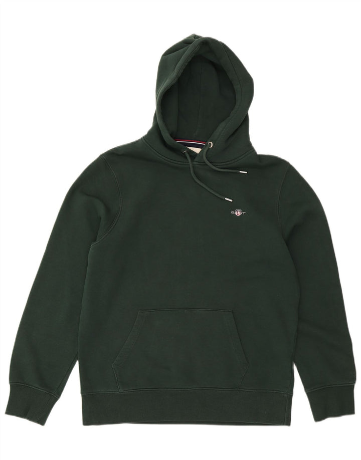 Gant moletom com capuz masculino médio algodão verde