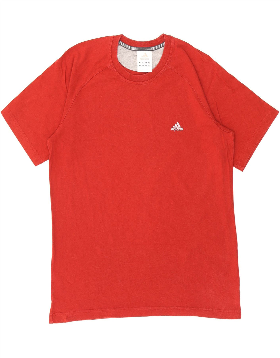 ADIDAS Mens T-Shirt Top Medium Red Cotton Vintage Adidas and Second-Hand Adidas from Messina Hembry 