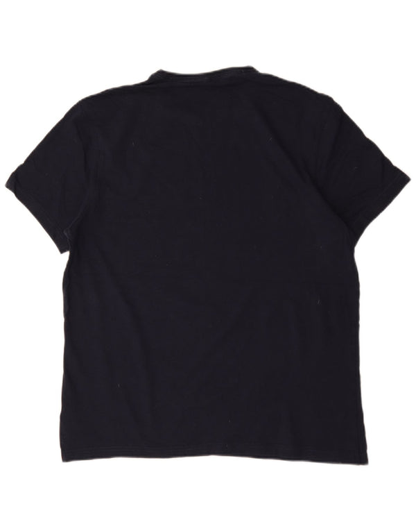 Camiseta masculina Jack Wills Classic Fit grande algodão azul marinho