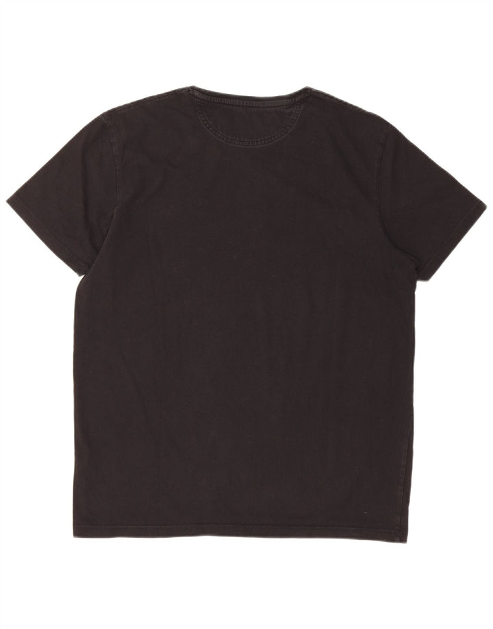 Timberland Camiseta Masculina Slim Fit Top Médio Preto