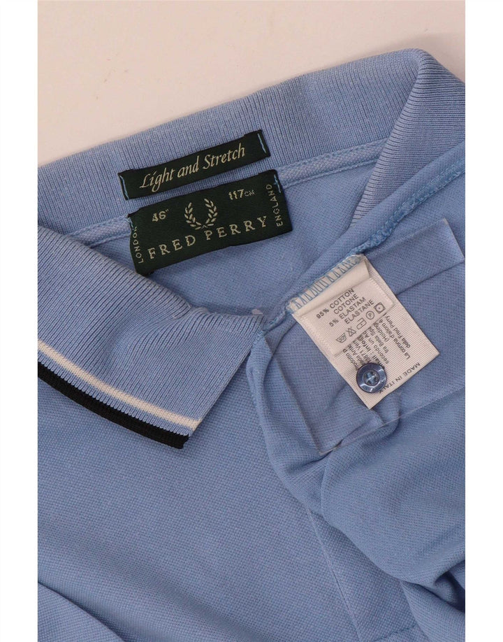 Camisa polo masculina leve e elástica Fred Perry grande azul