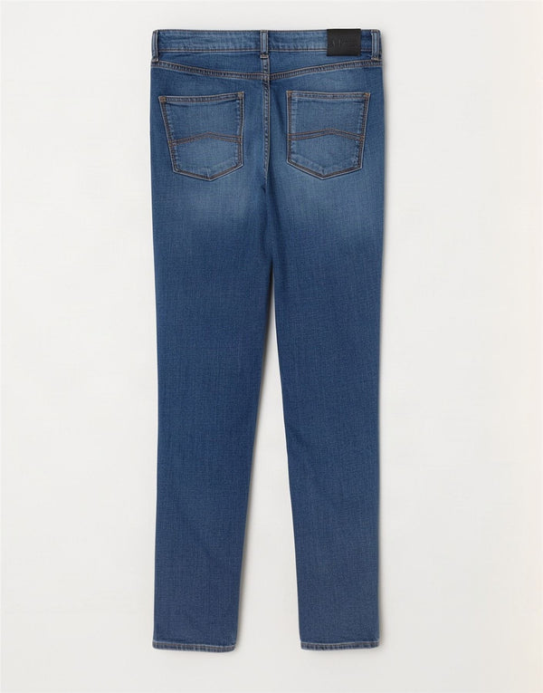 Calça jeans skinny feminina Armani W30 L33 azul algodão