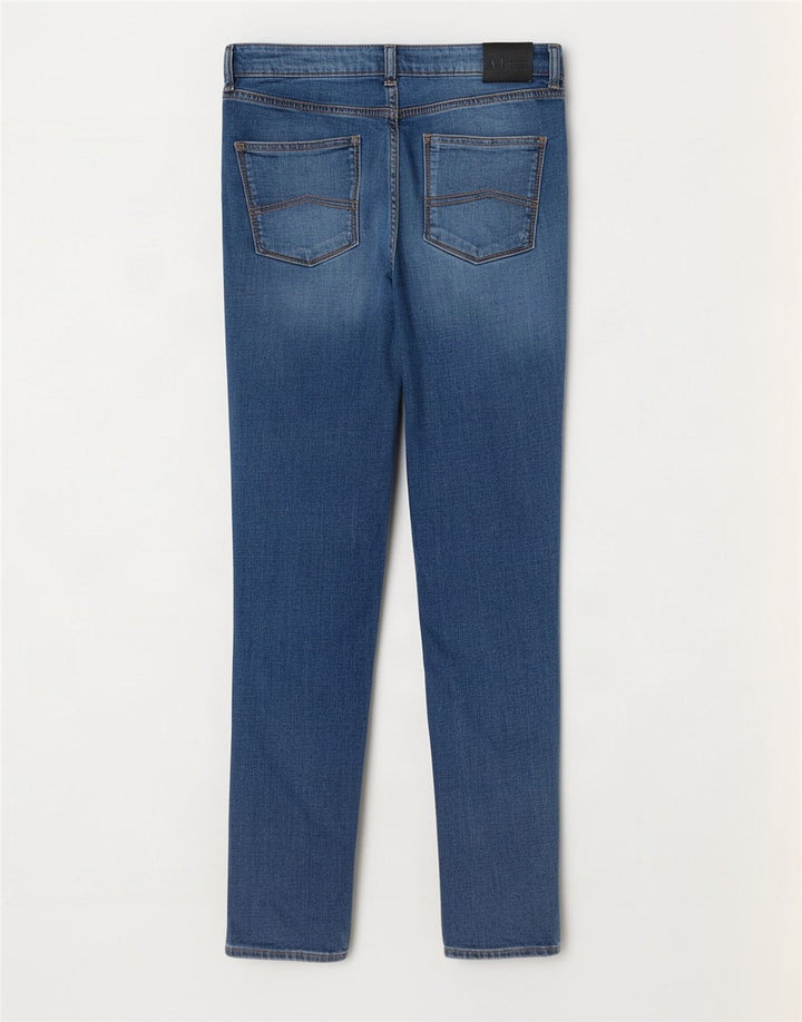 Calça jeans skinny feminina Armani W30 L33 azul algodão
