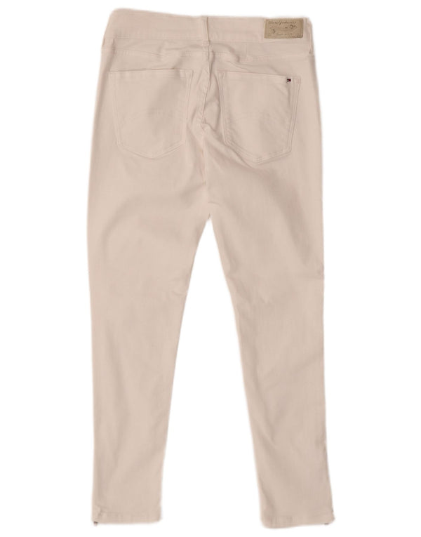 Tommy Hilfiger Feminino Nora Mid Rise Skinny Jeans W28 L26 Branco