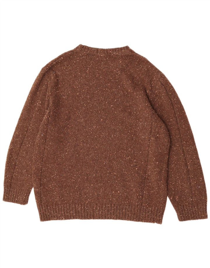 Suéter masculino Camel Active com gola redonda XL marrom manchado
