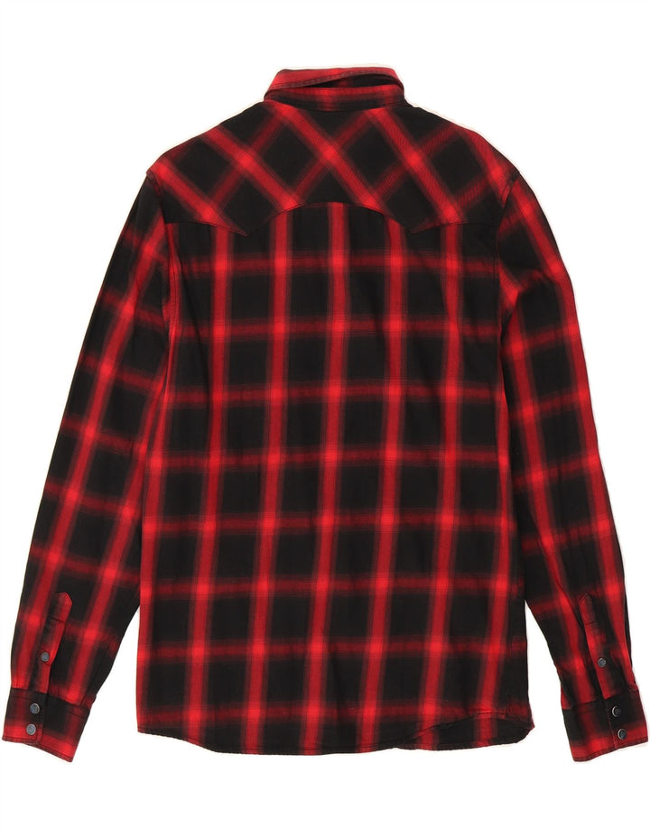 CLOCK HOUSE Mens Shirt Medium Red Check Cotton Vintage CLOCK HOUSE and Second-Hand CLOCK HOUSE from Messina Hembry 