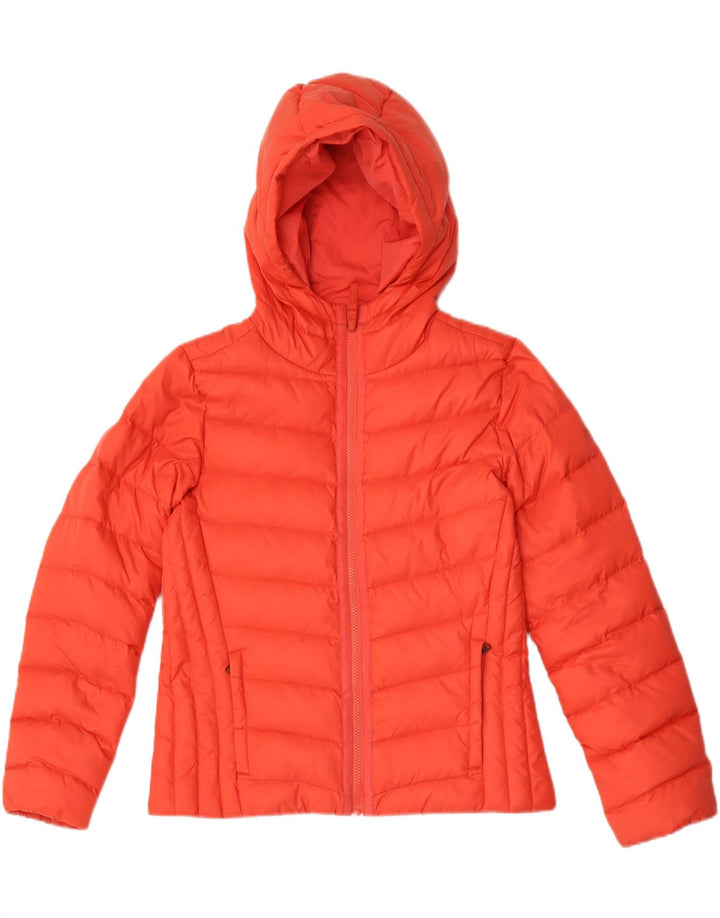 Jaqueta acolchoada com capuz feminina Timberland UK 10 Small Red Nylon