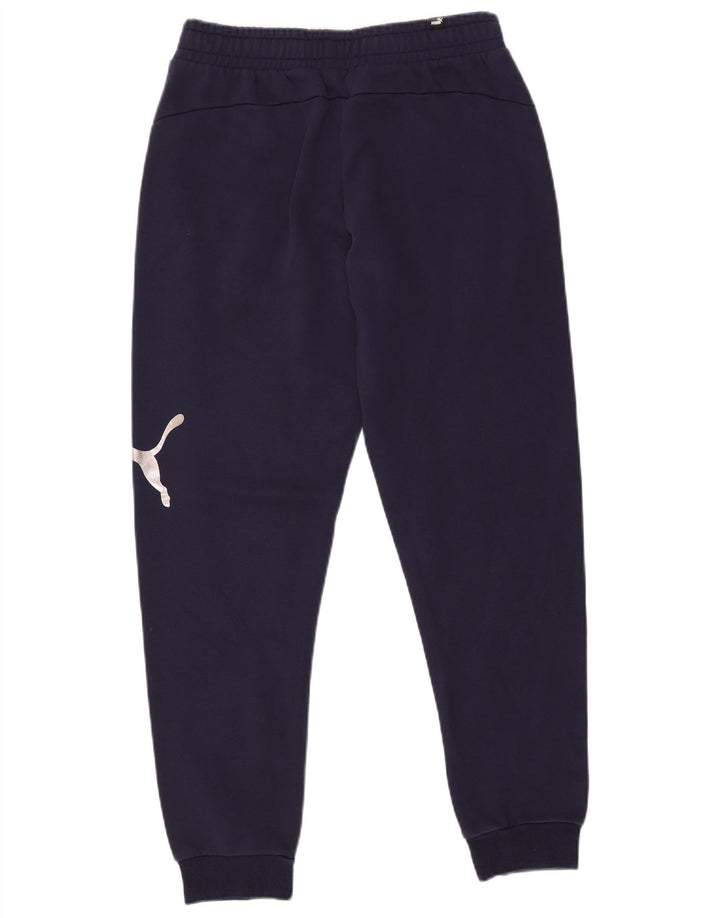 Calça esportiva masculina Puma Graphic Joggers médio algodão azul marinho