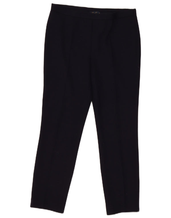 Luisa Spagnoli Calça casual feminina slim IT 44 médio W32 L28 azul marinho