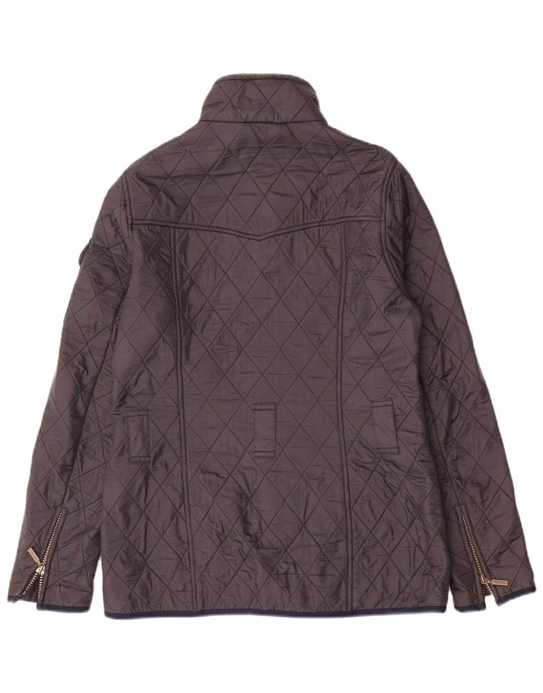 Jaqueta acolchoada feminina Barbour UK 12 poliamida azul marinho médio