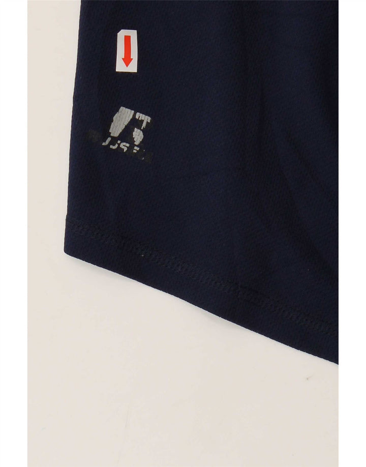 Russell Athletic Mens Dri-Power Sport Shorts Grande Poliéster Azul Marinho