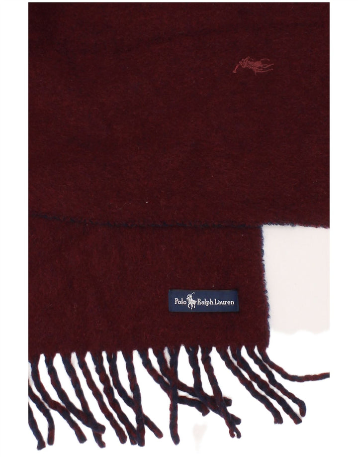 Lenço retangular masculino Polo Ralph Lauren tamanho único Borgonha clássico