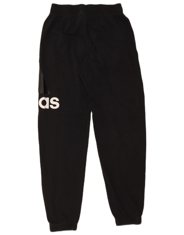 Adidas Mens Graphic Treino Calças Joggers Pequeno Algodão Preto