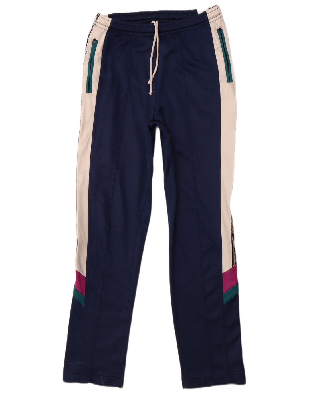 Asics Full Tracksuit feminino IT 48 XL azul marinho colorblock poliamida