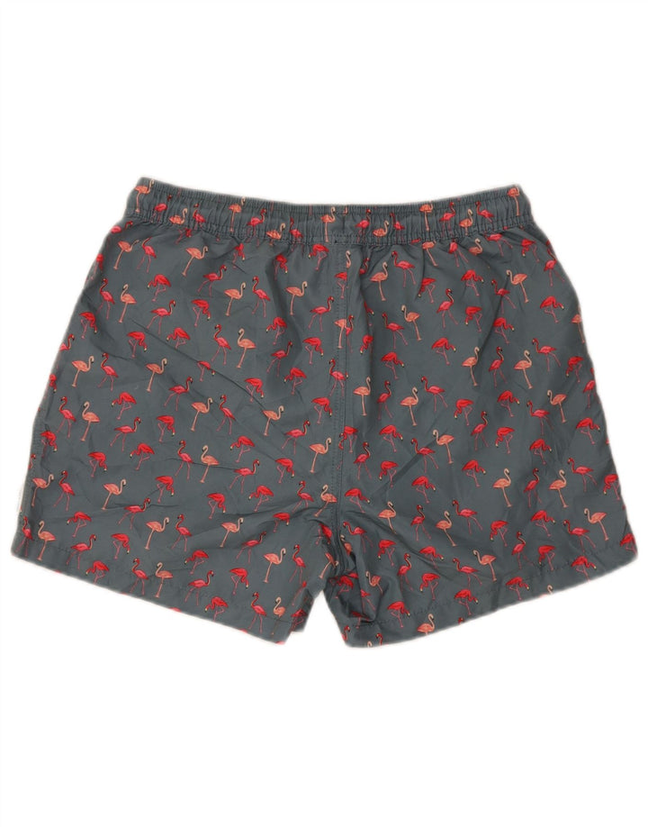 Shorts de natação masculino Jack & Jones gráfico cinza médio poliéster