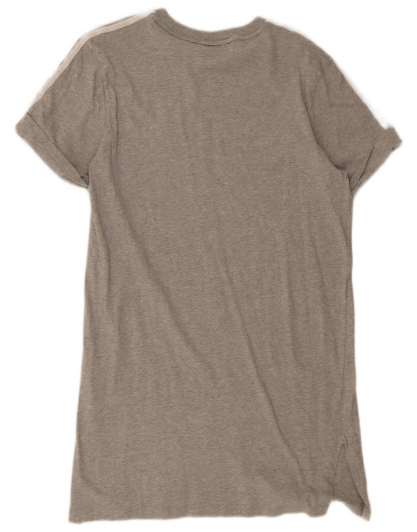 Camiseta feminina Adidas UK 12 algodão cinza médio