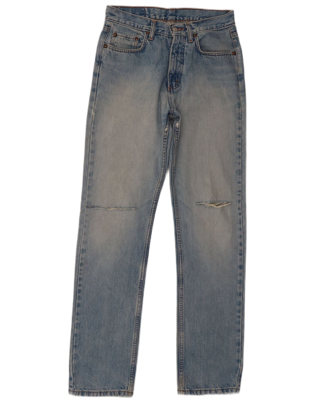 Calça Jeans Carrera Masculina Distressed Slim W31 L33 Azul Algodão