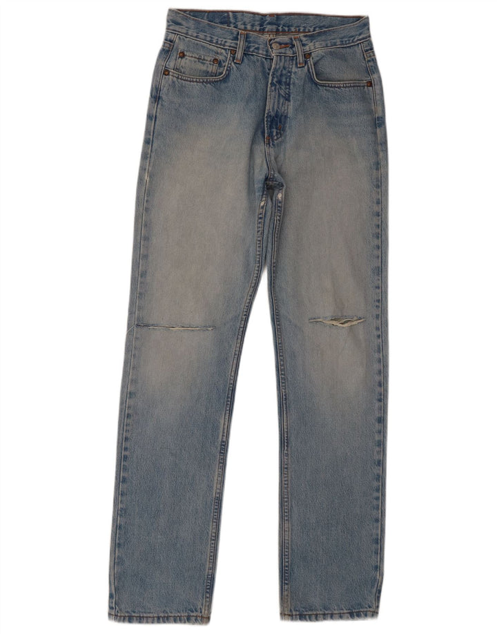Calça Jeans Carrera Masculina Distressed Slim W31 L33 Azul Algodão