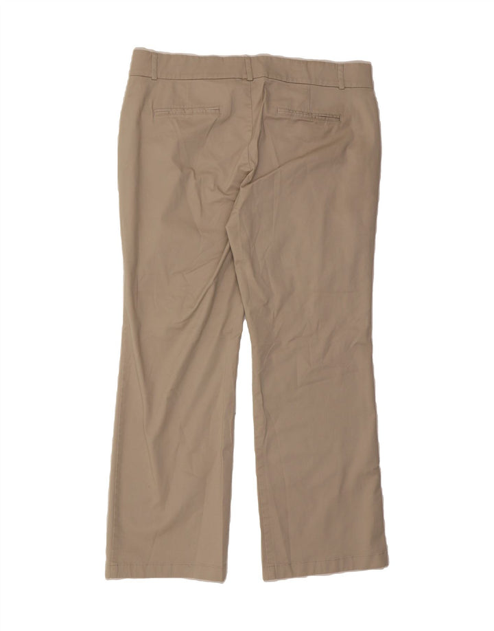 DOCKERS Womens Bootcut Casual Trousers US 16 2XL W36 L28 Beige Cotton Vintage Dockers and Second-Hand Dockers from Messina Hembry 