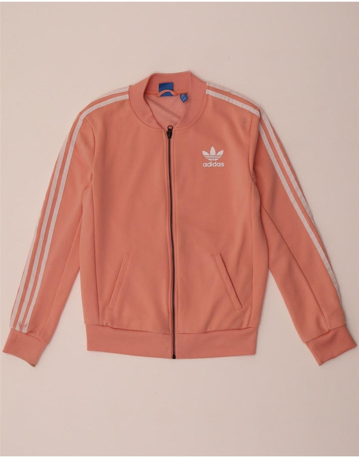Jaqueta Adidas Feminina Graphic Tracksuit UK 8 Pequena Rosa Poliéster