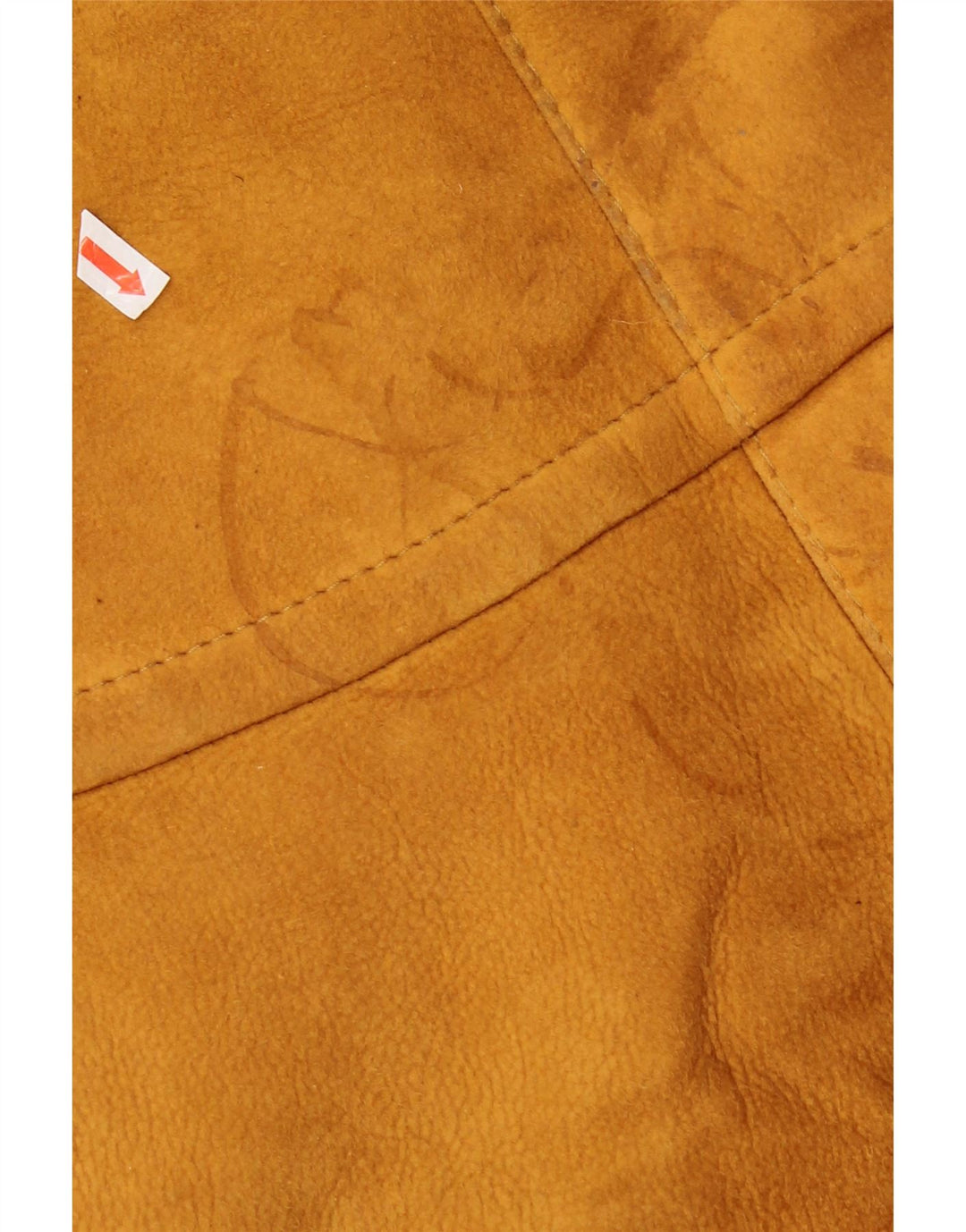 Jaqueta feminina vintage com capuz Shearling EU 44 XL Bege Shearling