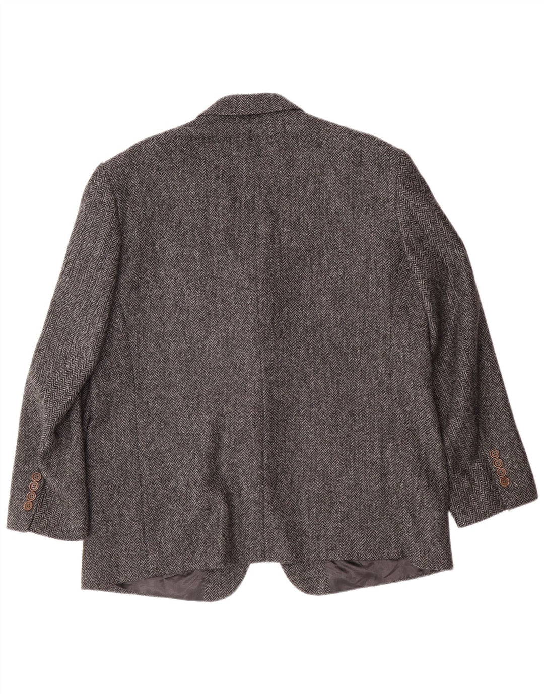 Jaqueta blazer masculina PRANDINA com 3 botões IT 51 grande espinha de peixe cinza