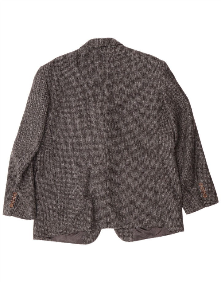 Jaqueta blazer masculina PRANDINA com 3 botões IT 51 grande espinha de peixe cinza