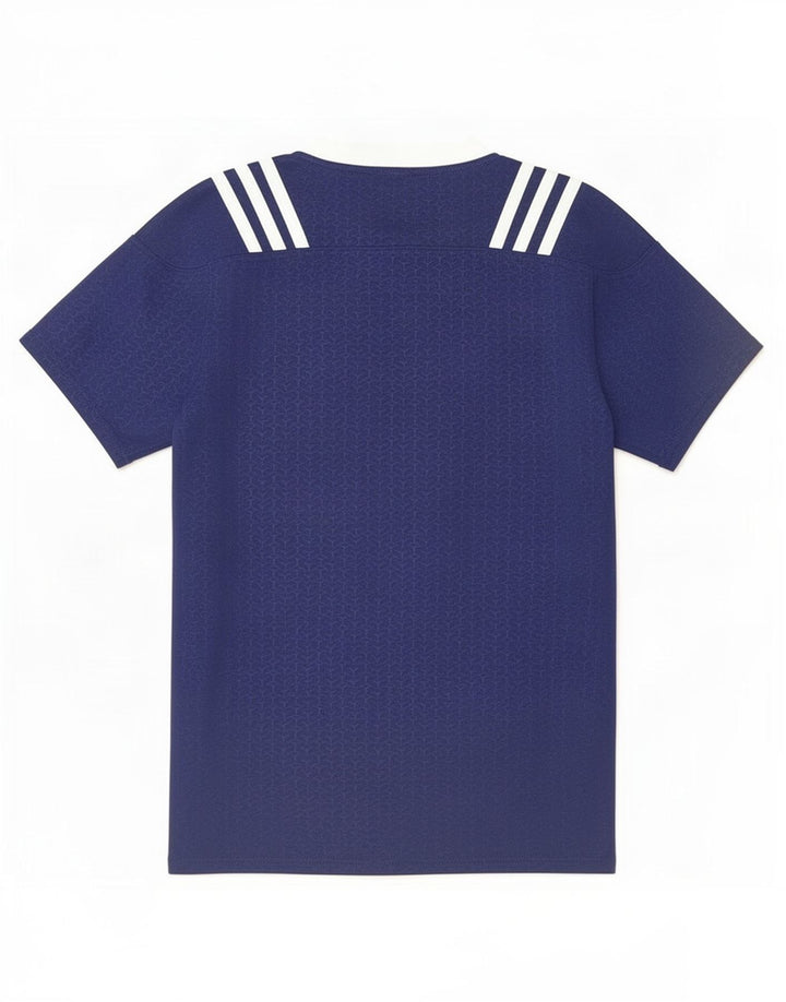 Camiseta masculina Adidas Top médio azul marinho poliéster
