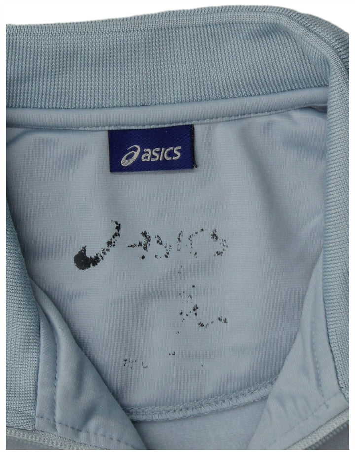Asics Mens Tracksuit Top Jacket Médio Azul Poliéster