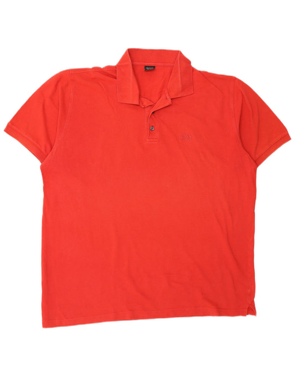Camisa polo masculina Hugo Boss 2XL algodão vermelho