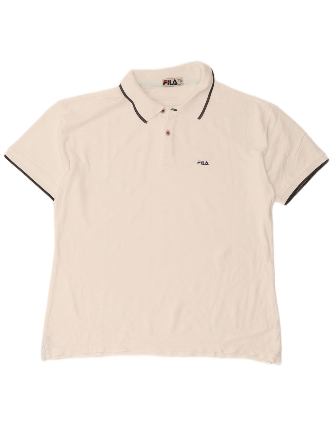 Camisa polo masculina Fila IT 52 grande branca