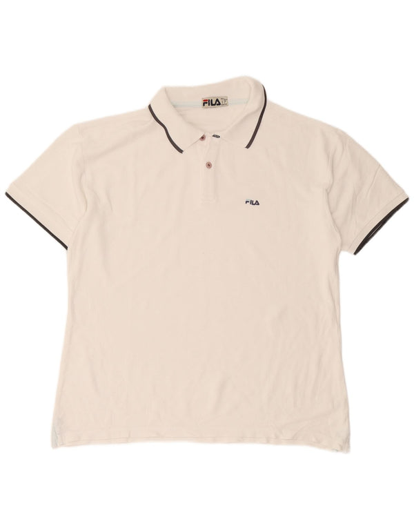 Camisa polo masculina Fila IT 52 grande branca